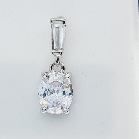 925 Sterling Silver CZ Stud Earrings for Women/Girl, US925P1218 - Picture 3 of 7